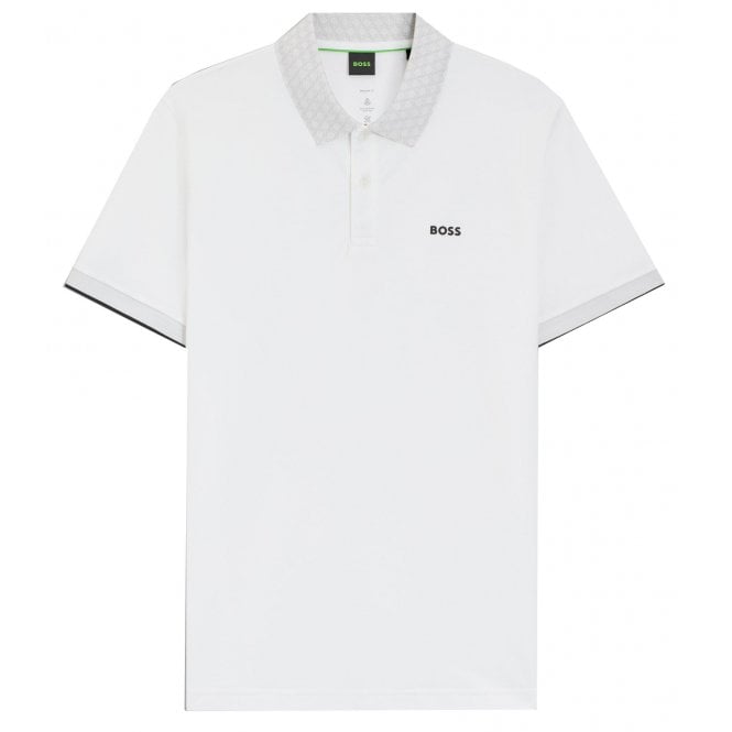 Hugo Boss Athleisure Hugo Boss Men's white Chip Paddy polo shirt