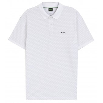Hugo Boss Men's White Chip Paddy Polo Shirt 