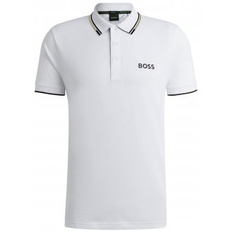 Hugo Boss Men's White Paddy Pro Polo Shirt
