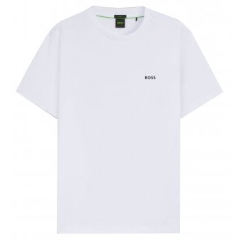 Hugo Boss Men's White Regular Fit T-shirt.