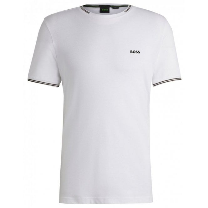 Hugo Boss Athleisure Hugo Boss Men's White Regular Fit Taul T-shirt.