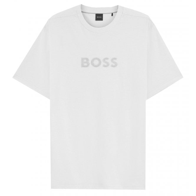 Hugo Boss Athleisure Hugo Boss Men's White Terrace Logo T-shirt