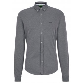 Hugo Boss Navy/ Grey Biado R Long Sleeved Shirt