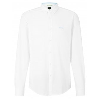 Hugo Boss White Biado R Long Sleeved Shirt