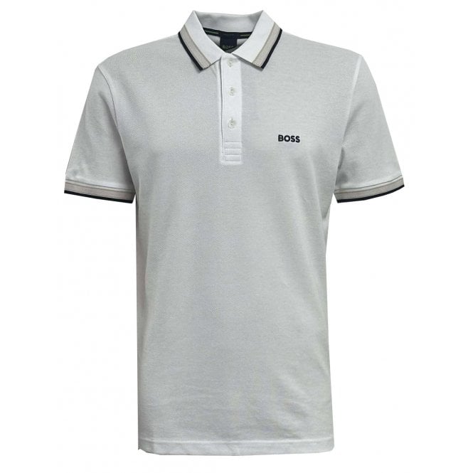 Hugo Boss Athleisure Hugo Boss White Paddy Polo Shirt
