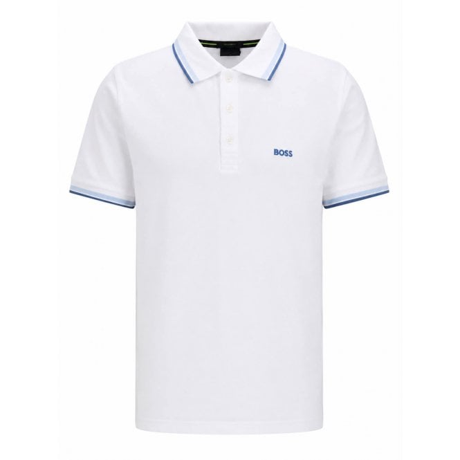 Hugo Boss Athleisure Hugo Boss White Paddy Polo Shirt