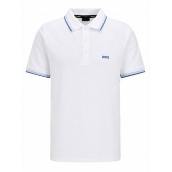 Hugo Boss White Paddy Polo Shirt