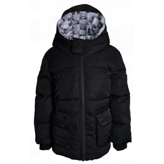 Hugo Boss Boy's Black Puffer Jacket
