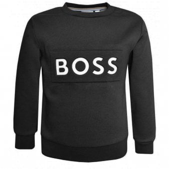 Hugo Boss Boy's Black Sweatshirt.