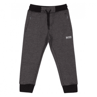 Hugo Boss Boy's Dark Grey Jogging Bottoms