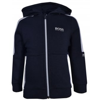 Hugo Boss Infant Boy's Navy Hooded Tracksuit Jacket
