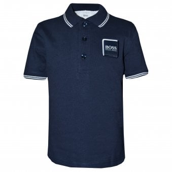 Hugo Boss Boys Navy Polo Shirt