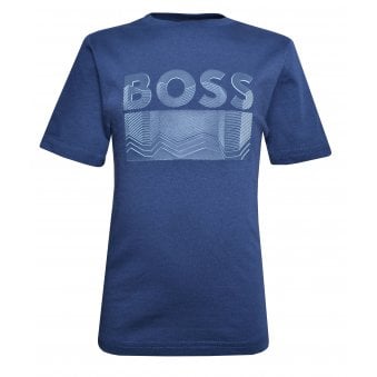 Hugo Boss Boy's Navy Regular Fit T-shirt.