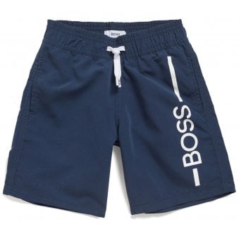 Hugo Boss Boy's Navy Swim Shorts 
