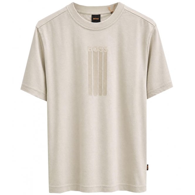Hugo Boss Casual Hugo Boss Men's Beige Te Bass T-shirt 