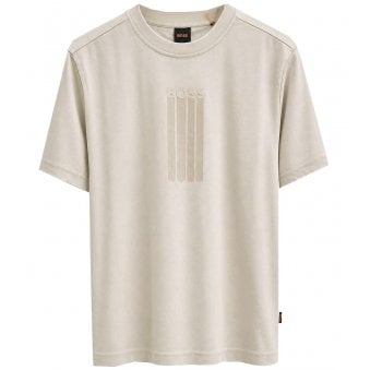Hugo Boss Men's Beige Te Bass T-shirt 