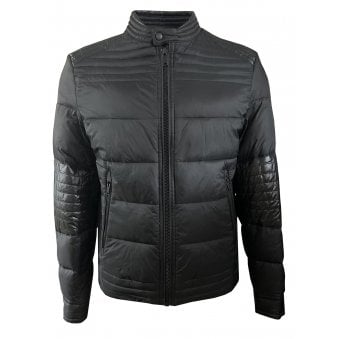Hugo Boss Men's Black Owand Zip Puffer Jacket