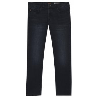 Hugo Boss Men's Blue/Black Delaware Soft Motion Slim Fit Jeans