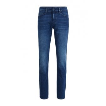 Hugo Boss Men's Blue Delaware Slim Fit Denim Jeans