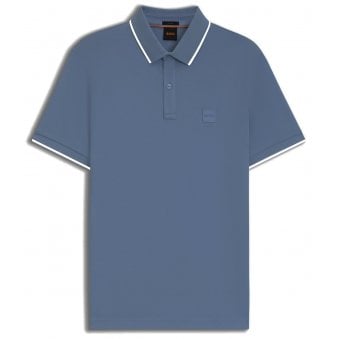 Hugo Boss Men's Blue Passertip Polo Shirt