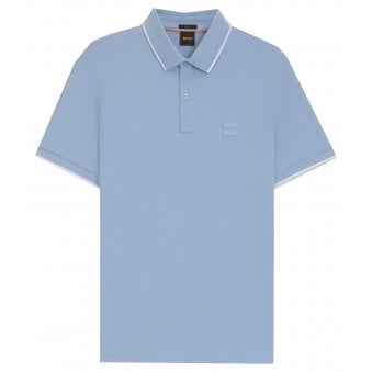 Hugo Boss Men's Blue Passertip Polo Shirt