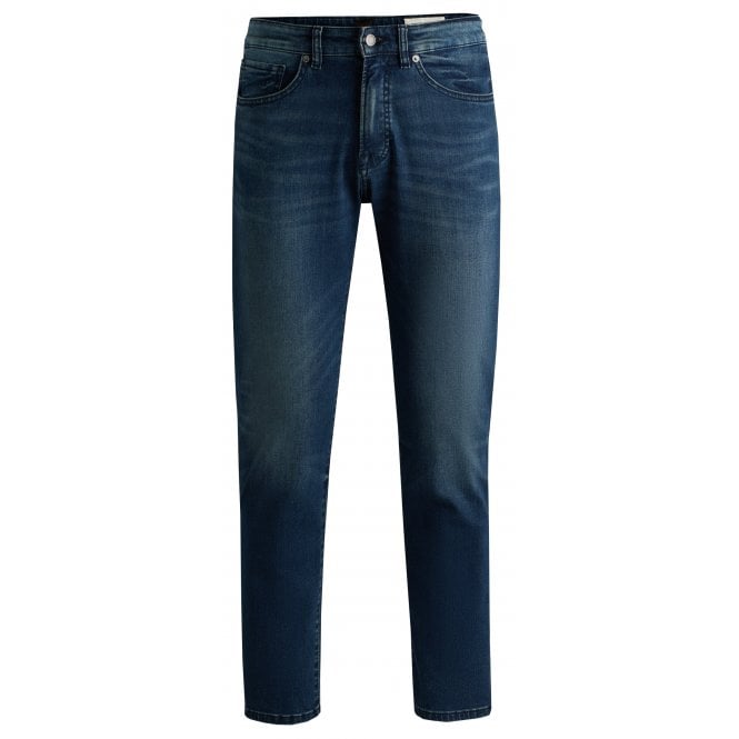 Hugo Boss Casual Hugo Boss Men's Blue Regular Fit Maine Denim Jeans
