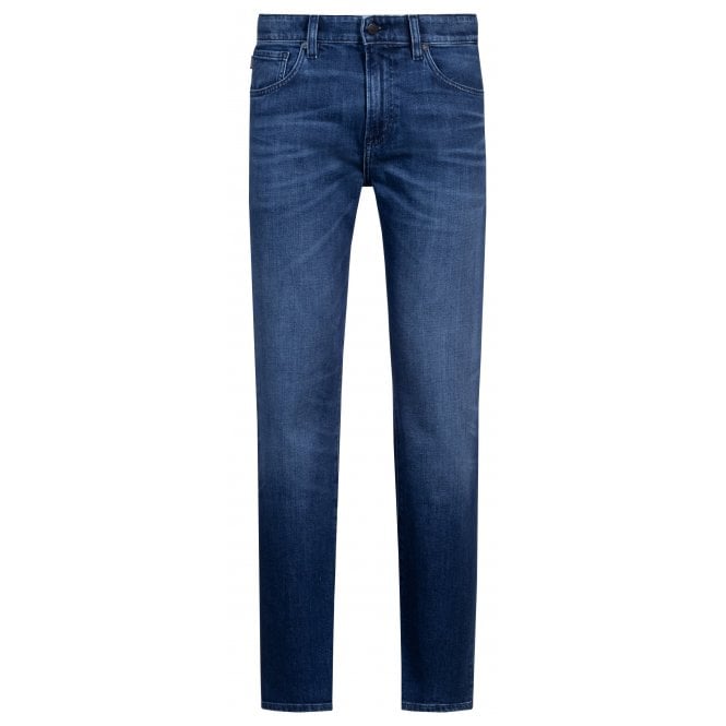 Hugo Boss Casual Hugo Boss Men's Blue Regular Fit Maine Denim Jeans