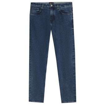 Hugo Boss Men's Blue Regular Fit Maine Denim Jeans