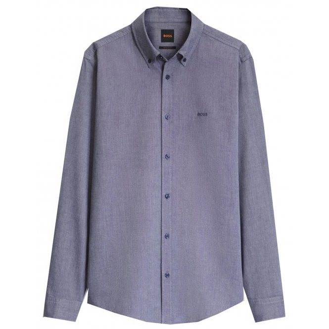 Hugo Boss Casual Hugo Boss Men's Blue Ricket Long Sleeved Shirt
