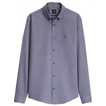 Hugo Boss Men's Blue Ricket Long Sleeved Shirt