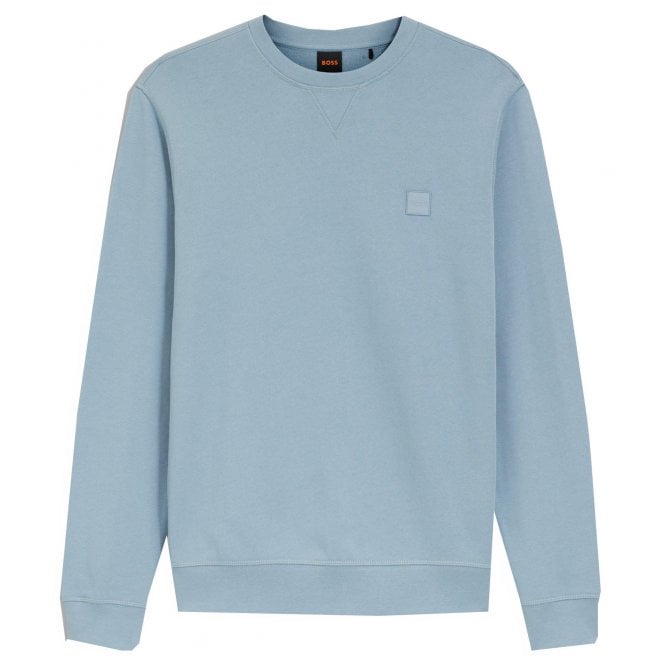 Hugo Boss Casual Hugo Boss Men's Blue Westart Crew Neck Sweatshirt