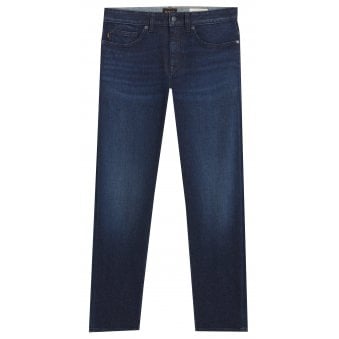 Hugo Boss Men's Dark Blue Delaware Slim Fit Jeans