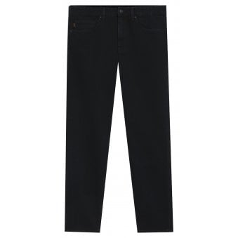 Hugo Boss Men's Dark Blue Delaware Slim Fit Stretch Jeans