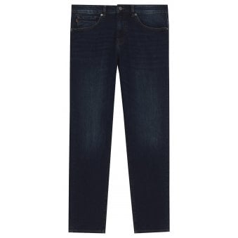 Hugo Boss Men's Dark Blue Onyx Slim Tapered Fit Denim Jeans