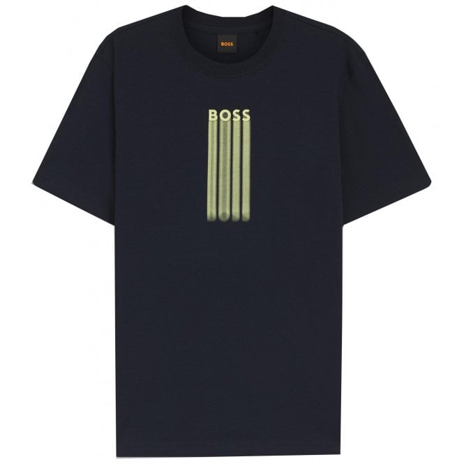 Hugo Boss Casual Hugo Boss Men's dark Blue Te_Bass T-shirt 