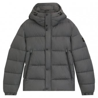 Hugo Boss Men's Grey Omaris Puffer Jacket 