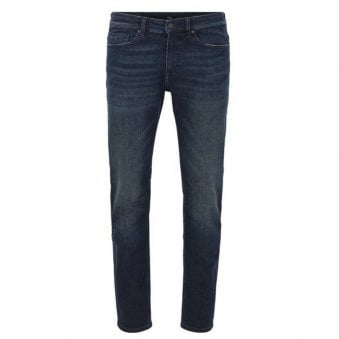 Hugo Boss Men's Navy Delaware Slim Fit Denim Jeans