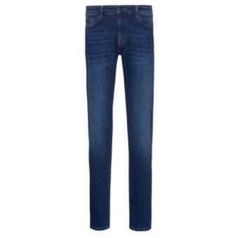 Hugo Boss Men's Navy Delaware Slim Fit Denim Jeans