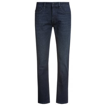 Hugo Boss Men's Navy Delaware Slim Fit Denim Jeans