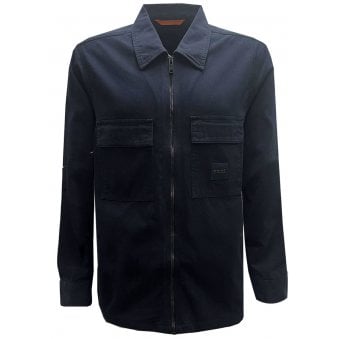 Hugo Boss Men's Navy Lovel Zip Overshirt