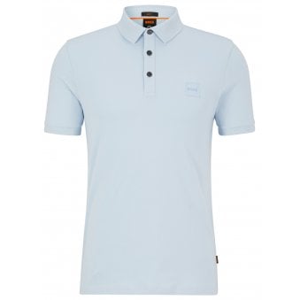Hugo Boss Men's Passenger Slim Fit Pale Blue Polo Shirt