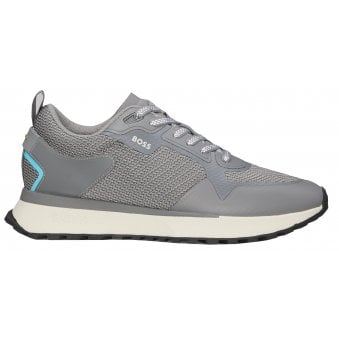Hugo Boss Men's Grey Jonah Runn Trainers 