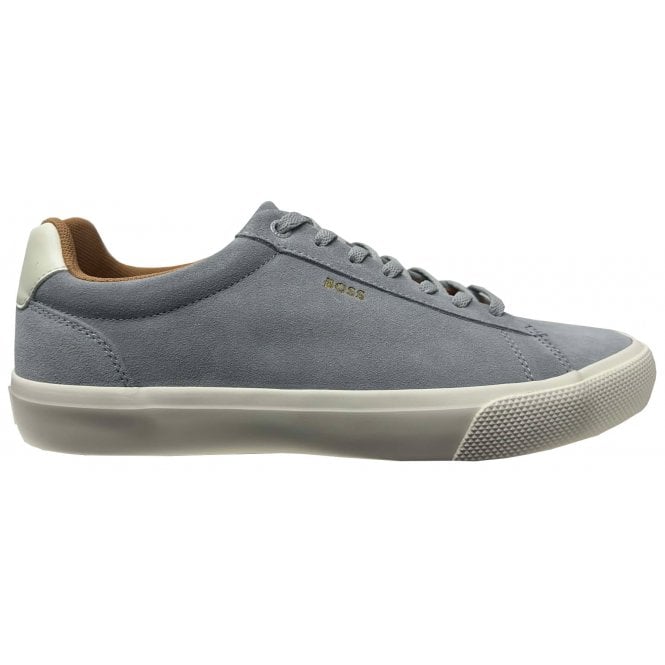 Hugo Boss Footwear Hugo Boss Men's Grey Suede Aiden Tenn Trainers