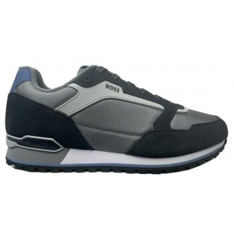 Hugo Boss Men's Medium Grey Parkour runn Trainers