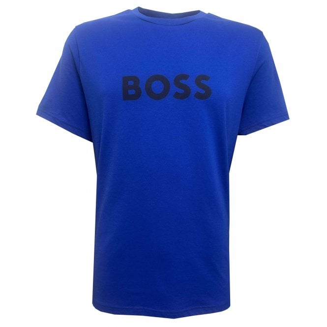 Hugo Boss Leisure Wear Hugo Boss Blue Relaxed Fit T-shirt