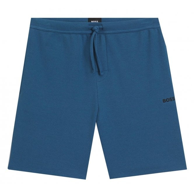 Hugo Boss Leisure Wear Hugo Boss Men's Blue Cotton Waffle Fabric Shorts