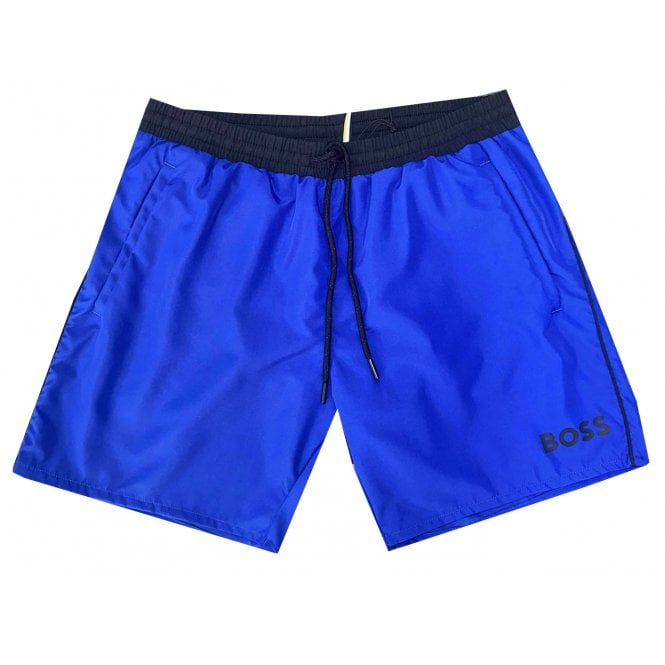 Hugo Boss Leisure Wear Hugo Boss Men's Blue Starfish Swim Shorts 