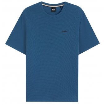 Hugo Boss Men's Blue Waffle T-shirt