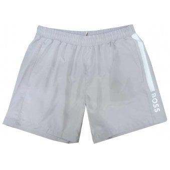Hugo Boss Men's Grey Dolphin Swim Shorts