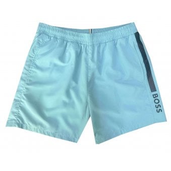 Hugo Boss Men's Light Blue Dolphin Swim Shorts